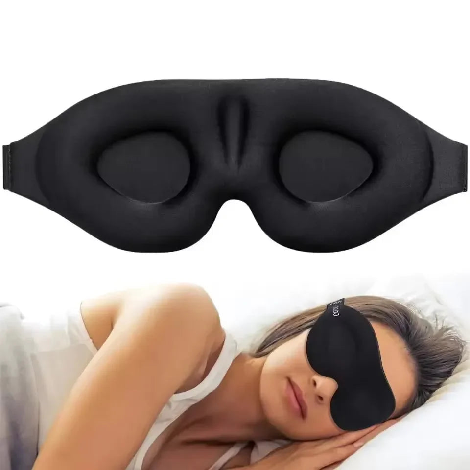6D Sleep Mask Blockout Light Blindfold Sleeping Aid Eye Mask Soft Memory Foam Face Mask Eyeshade Slaapmasker Eye Cover Patch