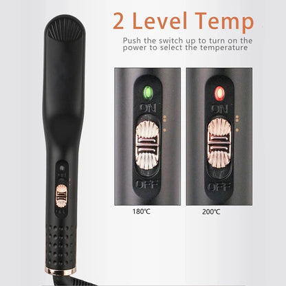Electric Beard Heated Brush Kit Hair Straightener Straightening Men Quick Styler  Beard Comb Electric Comb For Hair