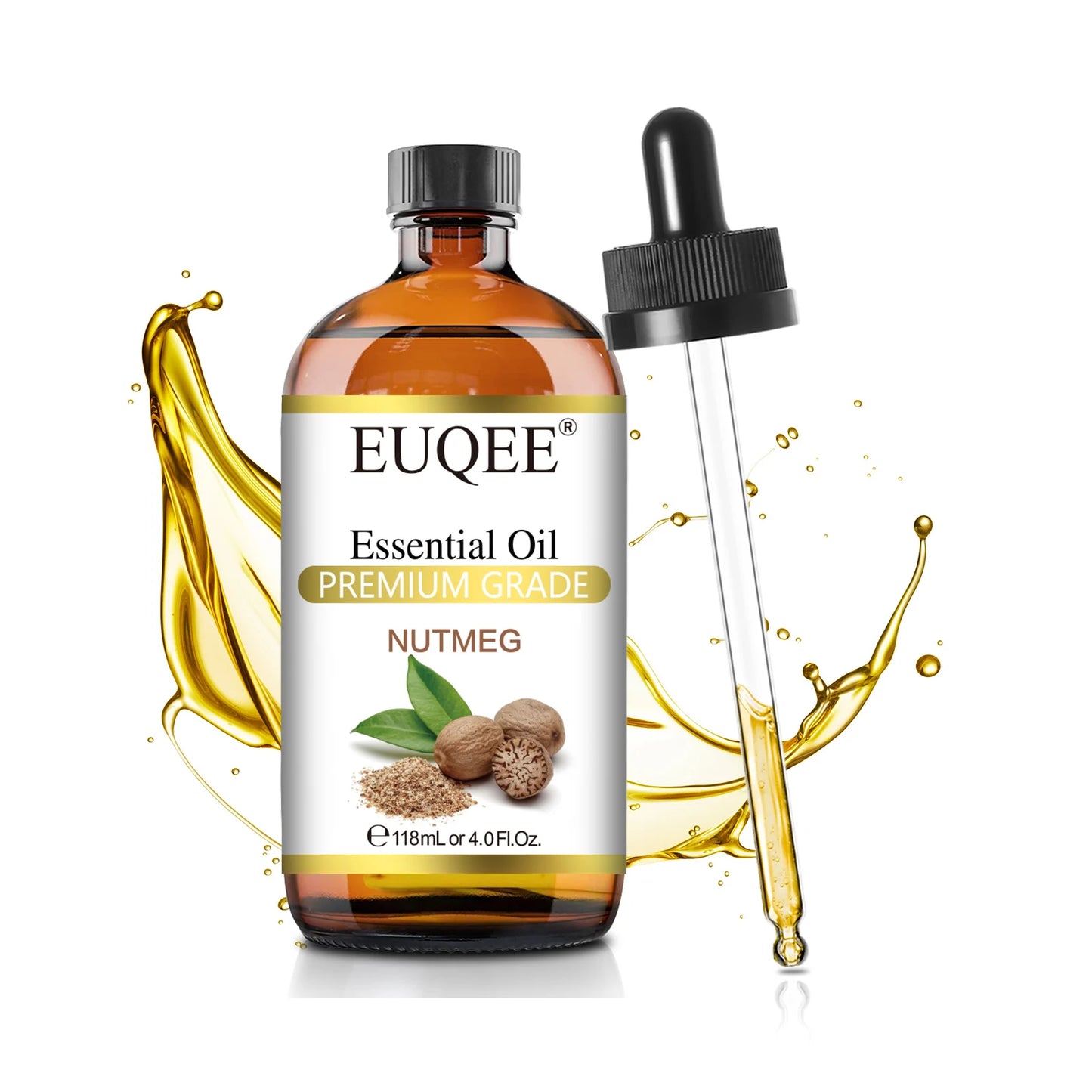 EUQEE 118ml (4 fl. oz) Pure Essential Oil-Sweet Orange Bergamot Cinnamon Lavender Tea tree Premium Aromatherapy Oil for Diffuser