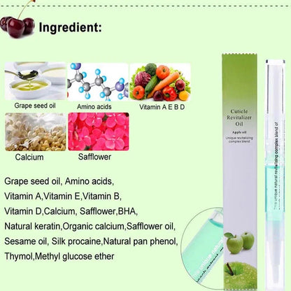 Nail Nutritional Oil Pen 9 Scent Nail Care Cuticle Regeneration Oil Preventive Nail Nail Polish Nourishing Skin Pen