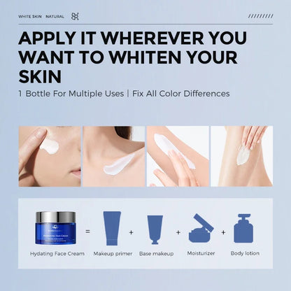 EXPRESSIONS Hydrating Tone-Up Face Cream – Niacinamide Brightening, Natural No-Makeup Look, Long-Lasting Moisturizer