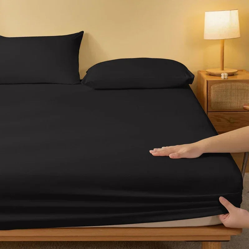 1 piece of solid color matte bed sheet, solid color bed cover for bedroom, bedding (excluding pillowcases)