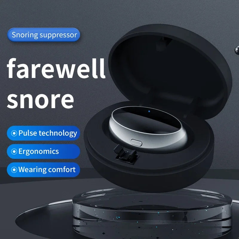 Smart Anti-Snoring Device TENS Pulse Snore Stopper Portable Sleep Aid Health Noise Reduction for Improved Sleep Quality
