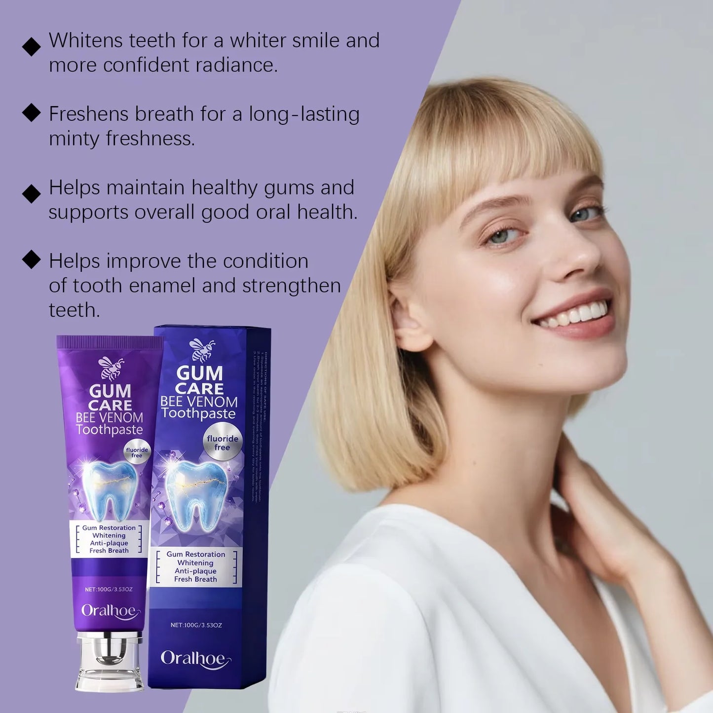Gum Repair Toothpaste Whitening Teeth Plaque Caries Removal Protect Gingiva Improve Bad Breath Oral Care Stain Clean Toothpaste