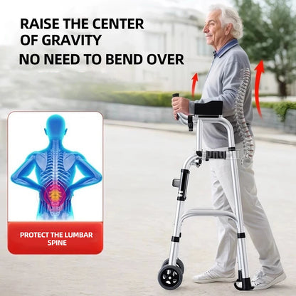 Adjustable Elderly Walking Cane Foldable Mobility Walker