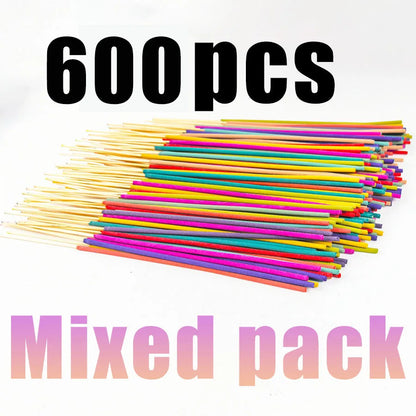 Mixed Aromatherapy Wooden Sticks - Lavender, Sage, Roses, Sakura, Lemongrass, Jasmine, Coconut, Lemongrass, Mint, Eucalyptus, Sandalwood, Blackberry, Etc. - Expanded Size, Wholesale Bulk, Suitable for Home and Outdoor Use, Ho