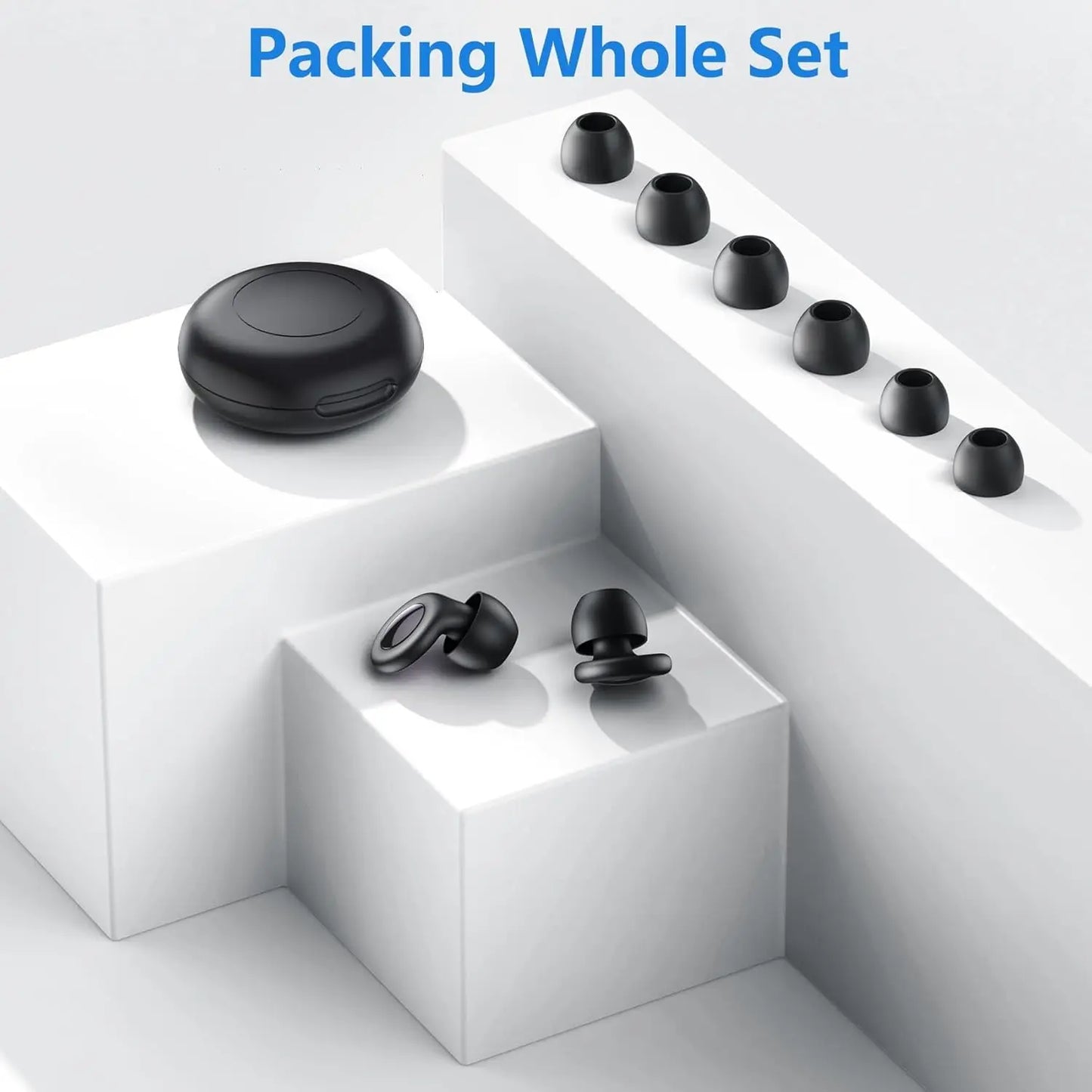 Eayburst Ear Plugs for Sleeping Noise Cancelling Silicone EarPlugs for Concerts Traveling Studying Focus Reusable Ear Protection