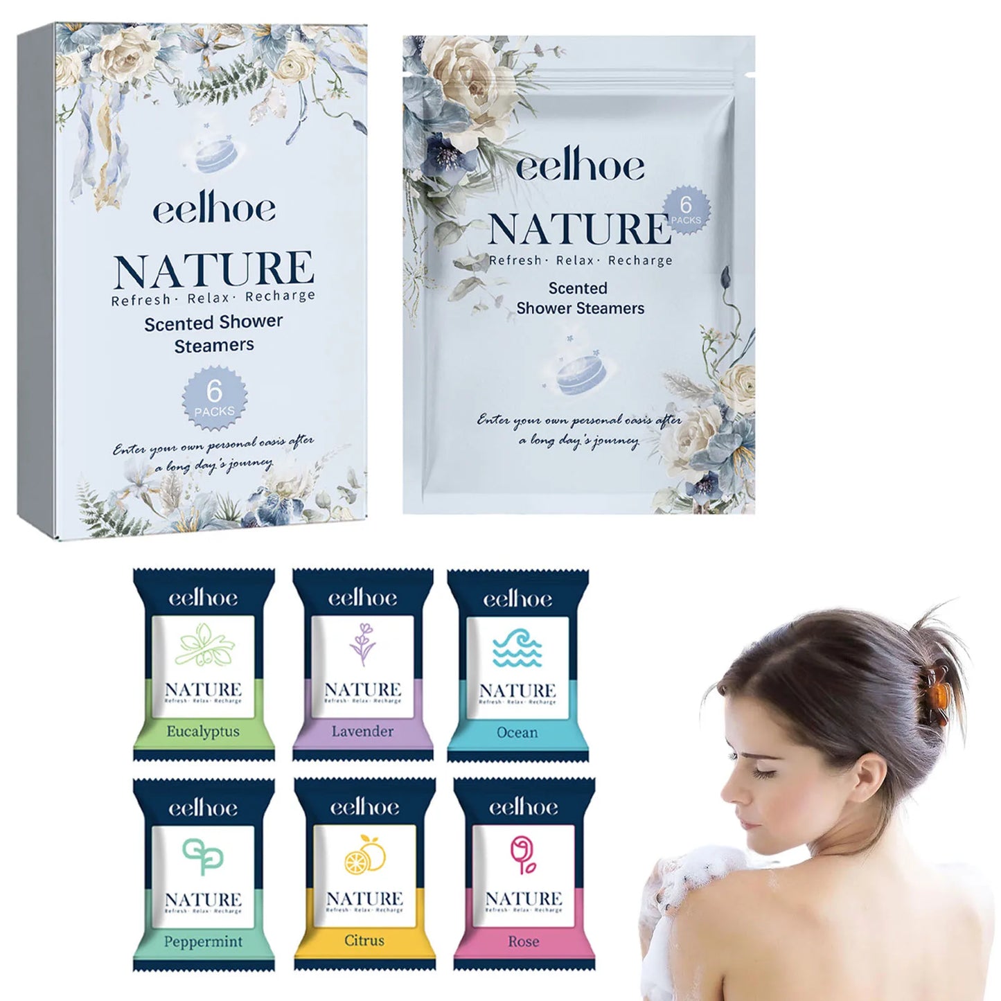 Aromatherapy Shower Steamers Long-lasting Fragrance Nighttime Shower Tablets Bath Bombs for Bathbombs Spa Relaxation Gifts