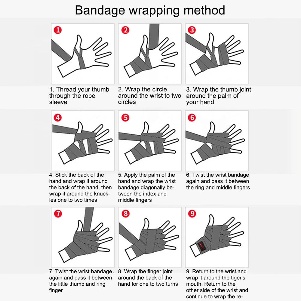 1-3pcs 3/5M Boxing Training Bandages Adults Kids Boxing Mma Hand Gloves Wraps Belt for Combat Sports Hand Wraps