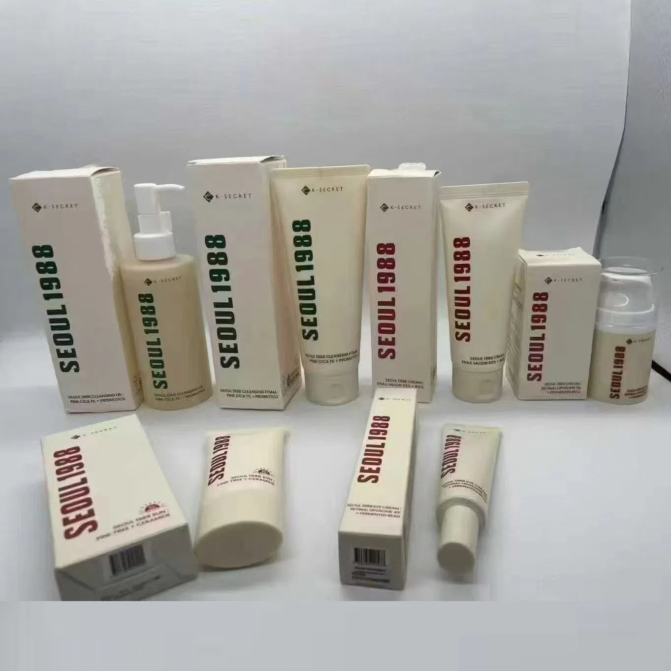 Original K-SECRET SEOUL 1988 Retinal Ginseng Niacinamide Firming Repair Essence, Retinol Eye Cream, Moisturizer Korean Skin Care
