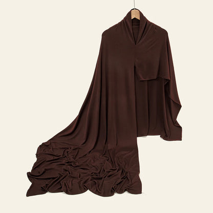 Fashion Modal Jersey Hijab Instant Scarf Muslim Woman Bonnet Hijab Shawl Lady Soft Long Wraps Church Prayer Turban Headband