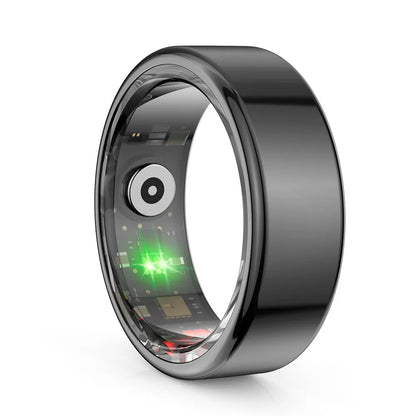 Sleep/Step Tracker Smart Health Rings IP68 Waterproof Steel Shell Intelligent Sleep Tracker Multi-sport Modes Wearable