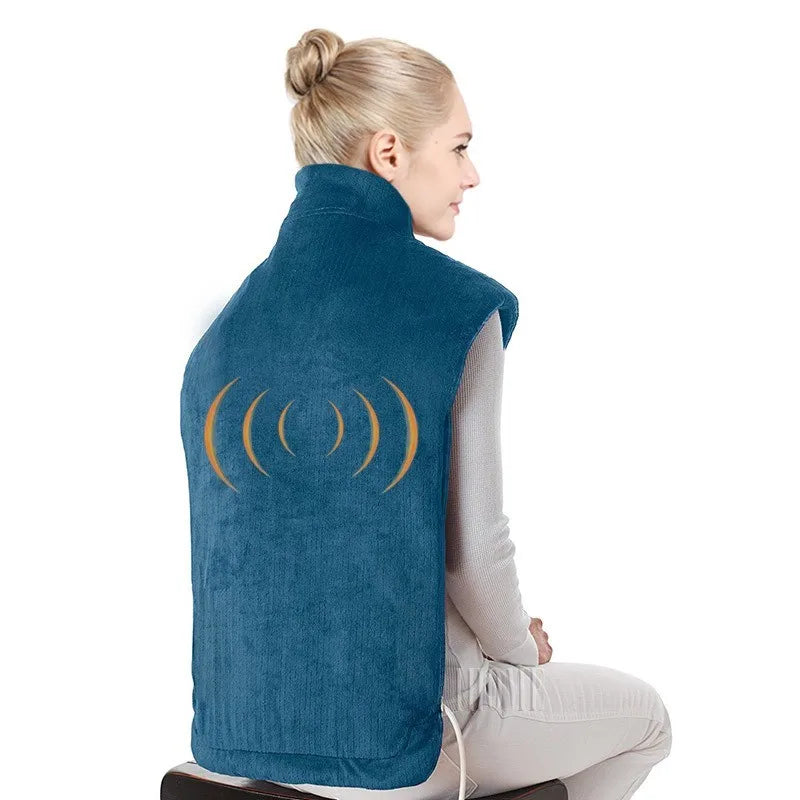 Relief Massaging Heat Wrap two-in-one heating pad massage heating shawl massage the back neck and shoulders