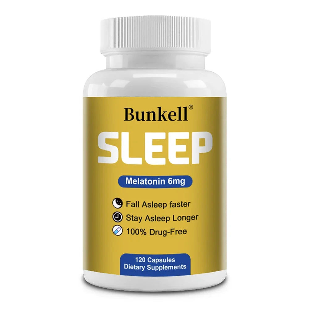 Melatonin Dietary Supplement, 6 Mg, Promotes Relaxation and Sleep Health, Improves Mood Health, and Enhances Sleep Quality