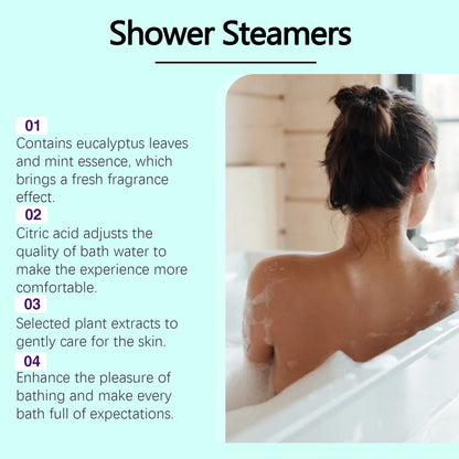 OceAura Shower Steamers Eucalyptus Mint Relax Mind Body Cleaning Lavender Rose Shower Steamers Tablets Bath and Shower Products