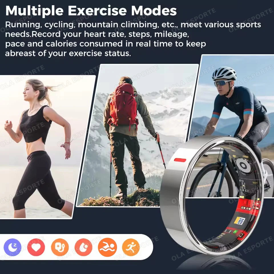 Smart Health Rings Monitor Sleep Heart Rate Blood Oxygen Sleep Ring Party Activities Fitness Gifts for Friends Famliy Colleagues