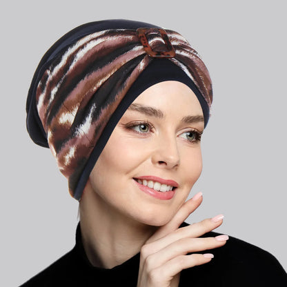 Women Turban Muslim Headscarf Twist Knot India Hat Chemo Cap Bandanas Hair Accessories  Hijab Beanie Bonnet Head Wrap