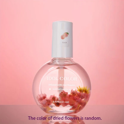 Nail Dry Flower & Cuticle Nutrition Oil, Nail Strengthening Polish, Vitamin Supplement for Preventing Cuticle and Hangnails