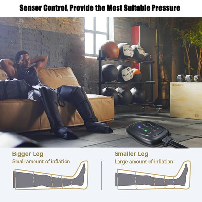 Leg Massager 4 Cavity Air Compression Leg Wraps Foot Ankles Calf Massage Machine Promote Blood Circulation Relieve Pain Fatigue