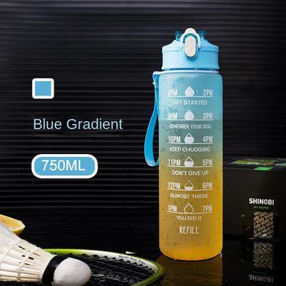 1 Liter Water Bottle Motivational Sport Water Bottle Leakproof Drinking Bottles Outdoor Travel Gym Fitness Jugs For Kitchen