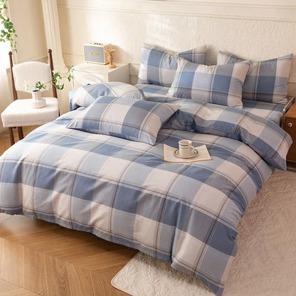 New 3pcs 100% Cotton Bedding Set High Quality Includes One Duvet Cover and Two Pillowcases Soft Skin-friendly and Breathable