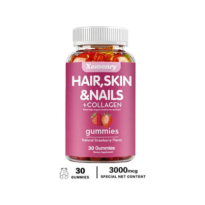 Hair, Skin & Nails Gummies | Hair Vitamins for Men and Women | Biotin SupplementsSupplements