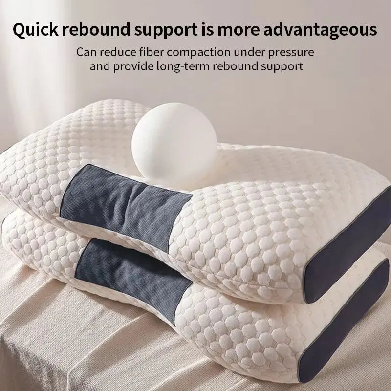 Bedding Sleep Pillow Neck Pillow with Elasticity and Non Collapse Soft Neck Protection Sleeping Pillow Neck comfort