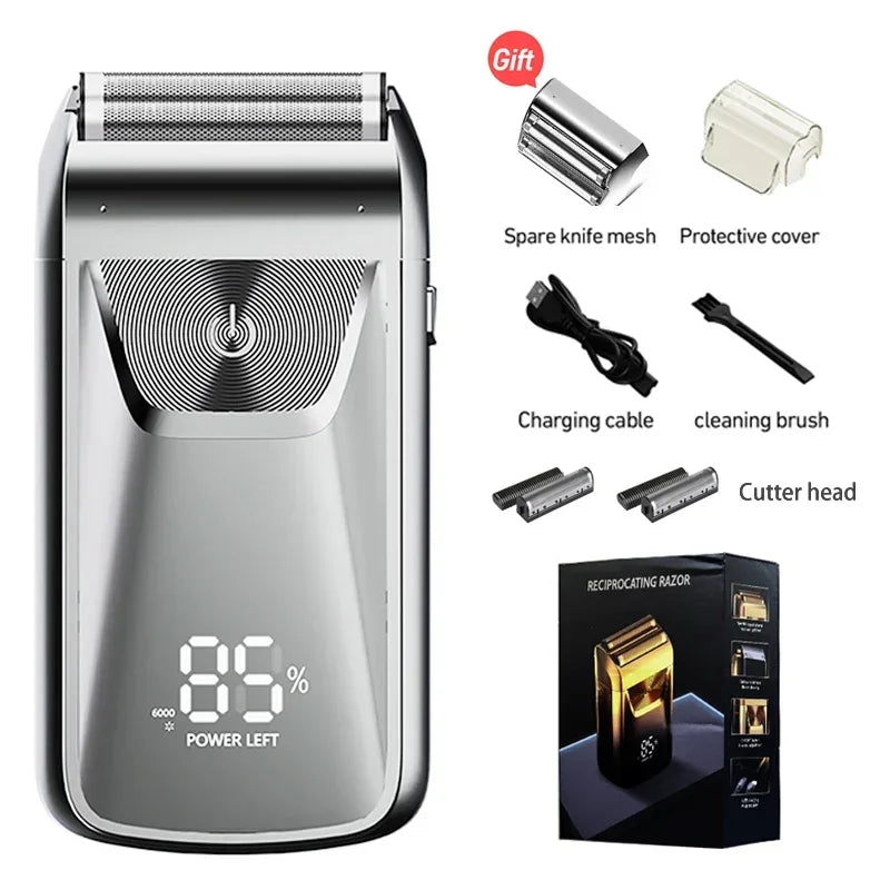 Electric Razor Electric Shaver Rechargeable Shaving Machine for Men Shaver Beard Razor Wet-Dry Use Beard Trimmer Shaving Machine