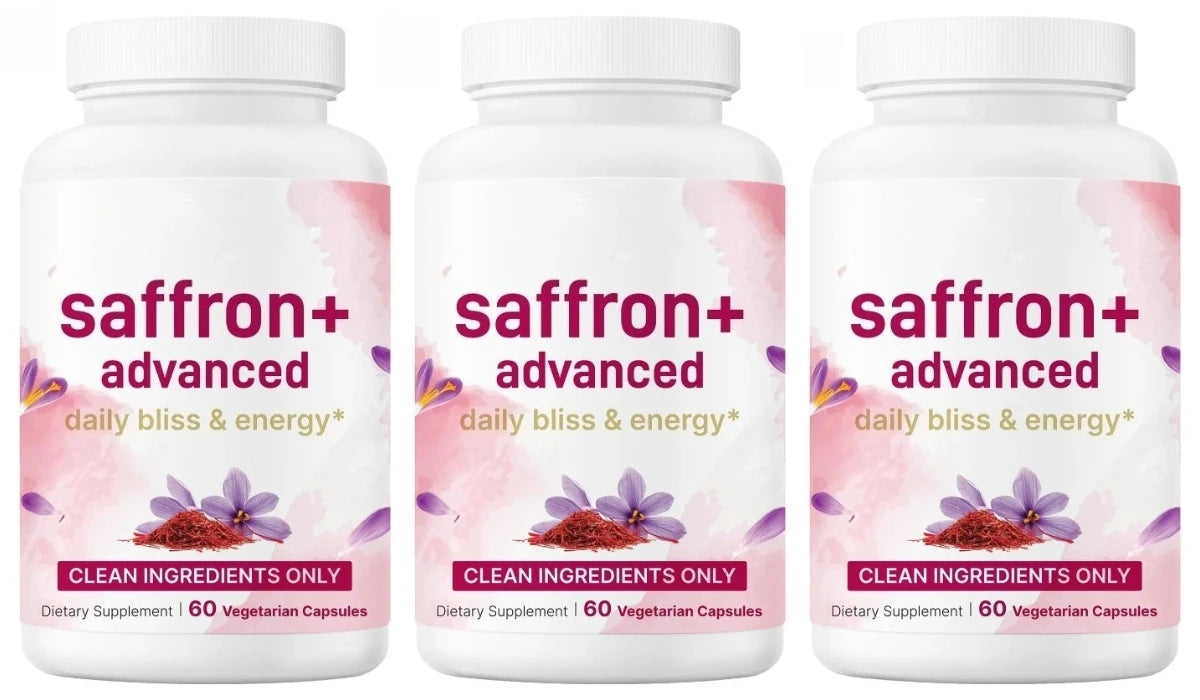 Saffron Capsule with Saffron,Turmeric Plant-Based Extract and Vitamin,Magnesium Daily Health Support 10-in-1 Supplement 60 Count