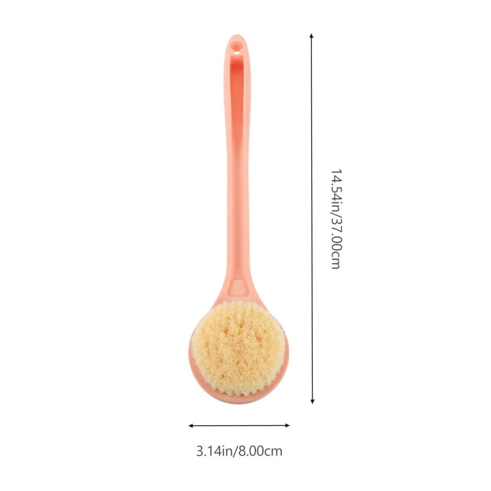 Bath Brush Long Handle Soft Hair Bath Brush Back Ball Brush Bathroom Body Brushes Mud Back Scrubber Shower Massage Brush