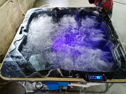 5 Person 2 Lounge Swim Pool Outdoor Spa Hot Tub With Jacuzzier Bathtub Massage Portable Spa