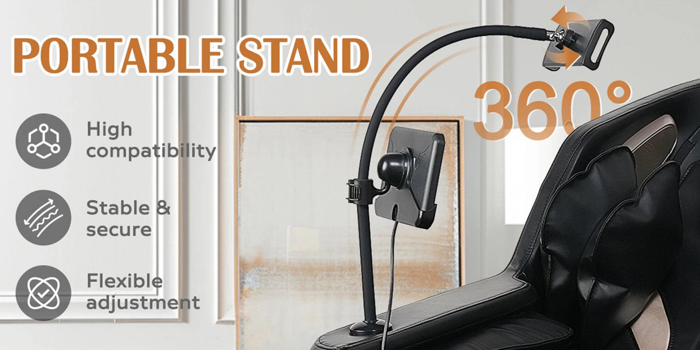 Massage Chair Recliner, Full Body Zero Gravity, Heating, Bluetooth Speaker, Phone Stand, Foot Roller
