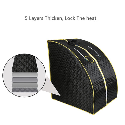 Portable Sauna Household Steam Room Beneficial Skin 3.0L Steamer Slimming Bath SPA Health Simple Joint Steel Frame