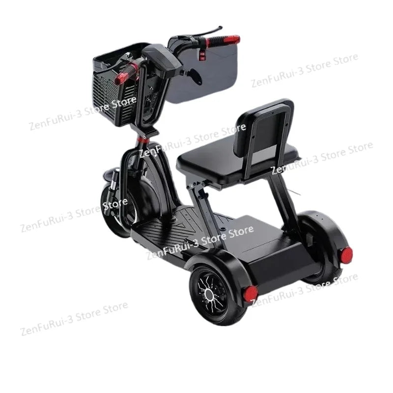 Elderly Scooter Electric Tricycle Battery Car Can Lift Rechargeable Lithium Battery Folding Portable Adult Motorcycle
