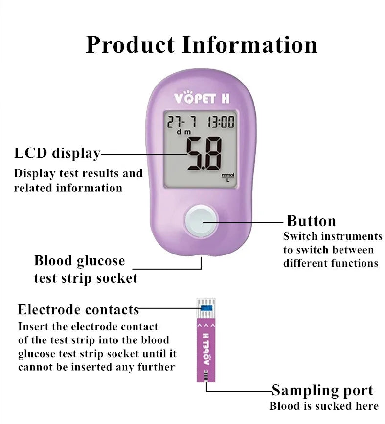 For Animals Cats And Dogs Blood Sugar System Inspection, Pet Supplies Professional Diabetes Management Clinic