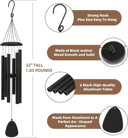 26 Inch Outdoor Wind Chimes Create an Atmosphere for Outdoor Decoration of Farmhouses Terraces Gardens Front Porch and Balconies
