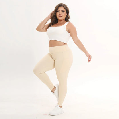 3 Pack Plus Size High Waisted Tummy Control Leggings
