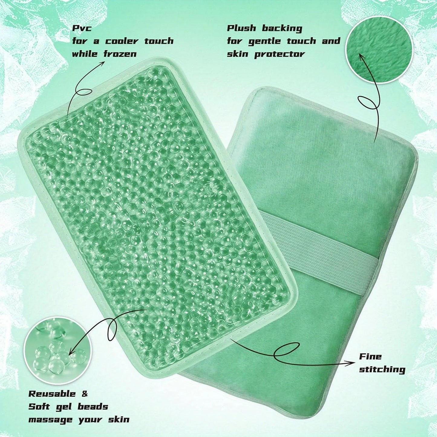 Cold & Hot Therapy Eye Mask Gel Ice Pack Reusable Cooling Eye Face Neck Hand Pads For Sports Injuries Eye Relax Skin Care Tools
