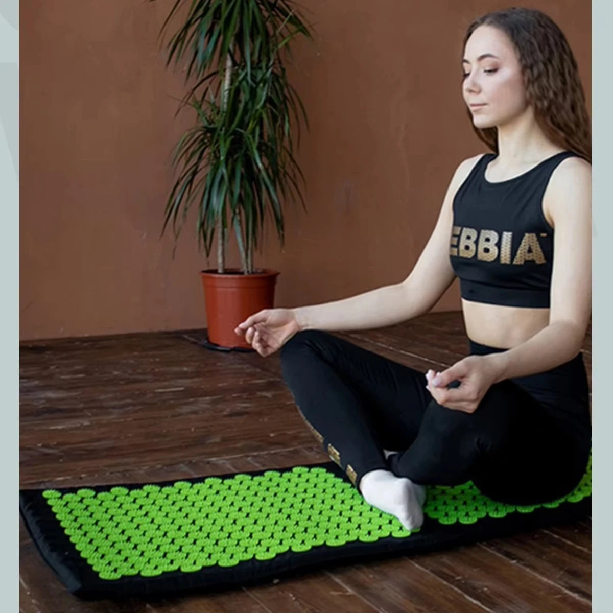 Yoga Acupuncture Pad Acupoint Massage Fitness Pilates Finger Pressure Sponge Foot Massage Pads Stress Relief for Neck Back Pain