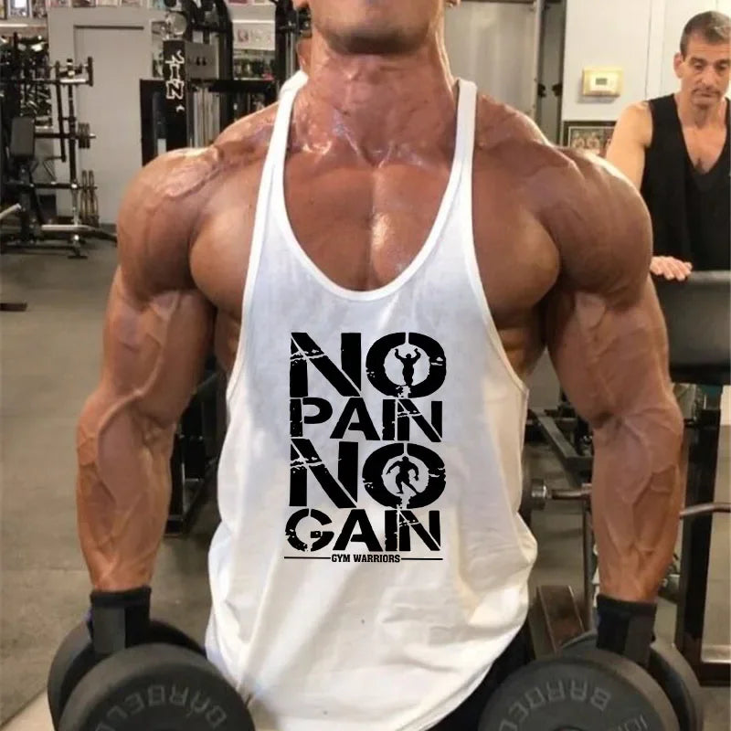New Arrivals Bodybuilding stringer tank top man Cotton Gym sleeveless shirt men Fitness Vest Singlet sportswear workout tanktop