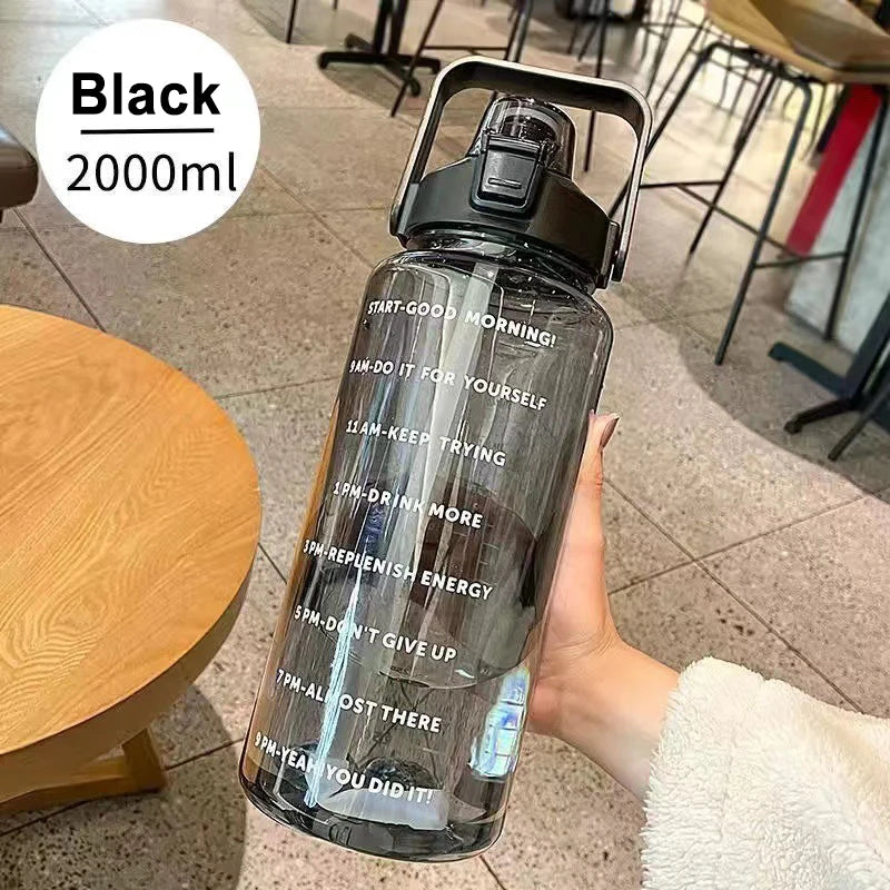 1 Liter Water Bottle Motivational Sport Water Bottle Leakproof Drinking Bottles Outdoor Travel Gym Fitness Jugs For Kitchen
