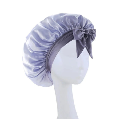 Satin Silk Hair Bonnet | Adjustable Tie Band | Sleep Bonnet for Women Men | Unisex Protective Headwear