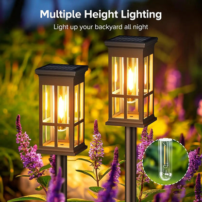 2/6/8 Pack Solar Pathway Lights - Super Bright Outdoor Solar Lights for Patio/Patio/Sidewalk - Outdoor Gifts