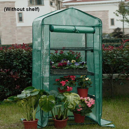 4 Tier Mini Garden Greenhouse Cover Replacement Cover with Roll-up Zipper Door Water resistant hyaline plant Flowers and Vegetab