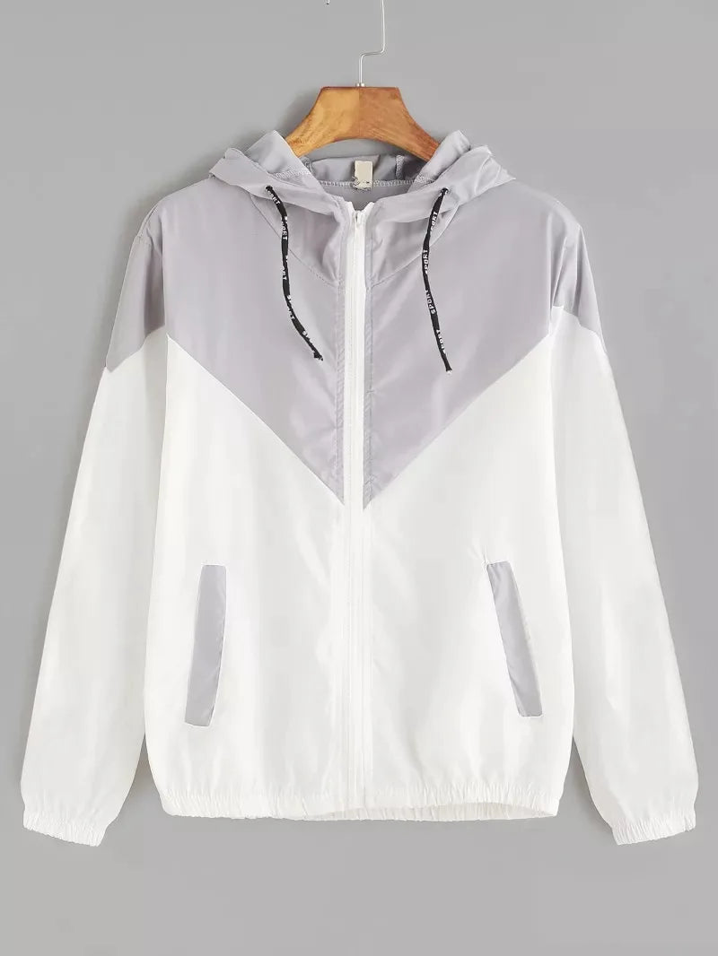 Thin Skin Hooded Zip Running Sport Jacket