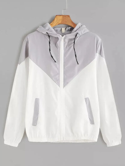 Thin Skin Hooded Zip Running Sport Jacket