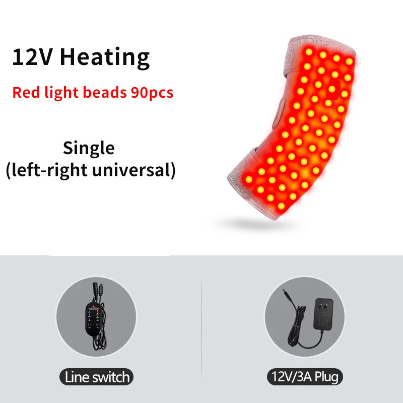 Red Light Therapy Heated Elbow Sleeve | Relieves Joint & Arm Pain, Arthritis | Heating & Massage Function Relieve Arm Numbnes