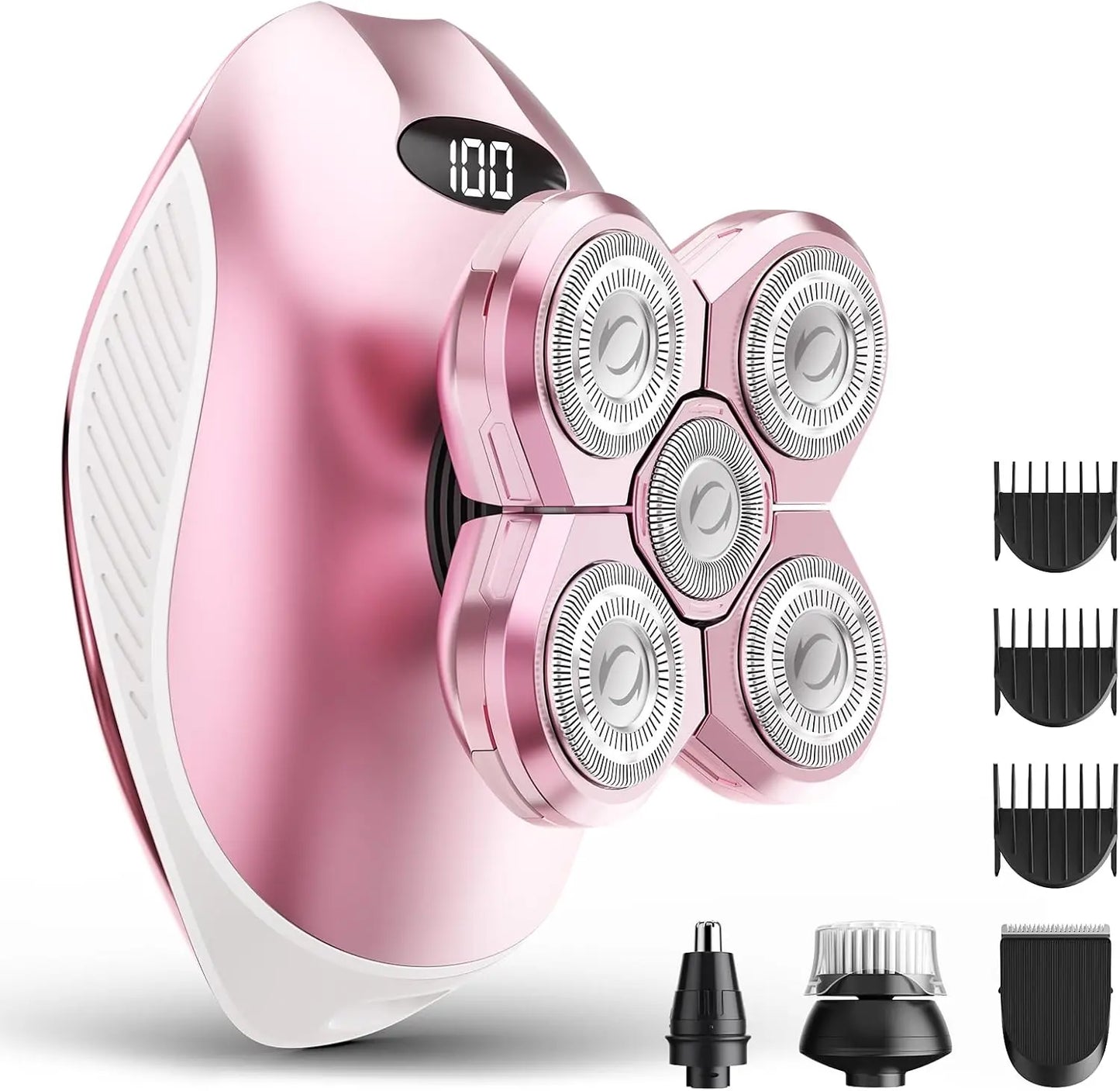 Electric Razor for Men, Head & Body Hair Shaver for Men, Cordless Rechargeable Wet/Dry Bald Head & Groin Waterproof Razor