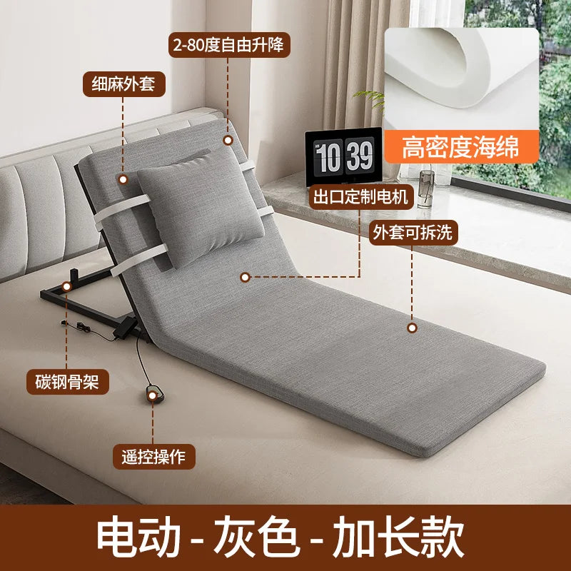 Elderly Electric Adjustable Bed - Home Hospital Use, 5-Position Lift Recliner, Remote Control, Back Massage, USB Charging