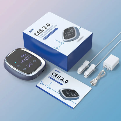 KTS Sleep Aid Device CES Stimulation Therapy 600mAh Hand-held Anxiety Depression Fast Sleep Instrument Sleeper Therapy Insomnia